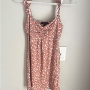 Forever 21 Pink Ruched Camisole Mini Dress